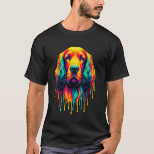 Tropfende Kunstmalerei Gordon Setter T-Shirt
