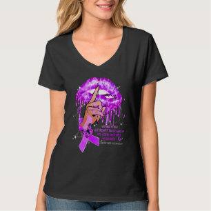 Tropfende Lippen Schmetterlinge Frauen Chronische T-Shirt