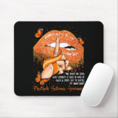Tropfende Lippen Schmetterlinge Multiple Sklerose Mousepad (Mit Mouse)