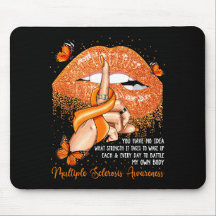 Tropfende Lippen Schmetterlinge Multiple Sklerose  Mousepad