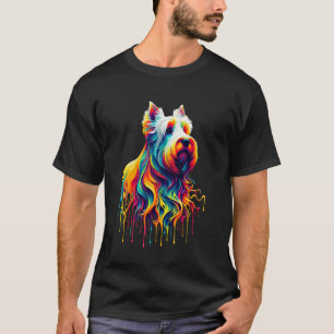 Tropfende Malerei Kunst Schottischer Terrier Scott T-Shirt