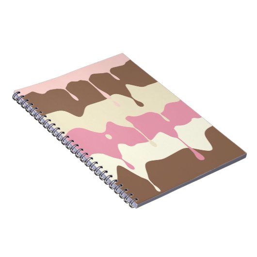 Tropfende neapolitanische Eiscreme Notizblock (Rechte Seite)