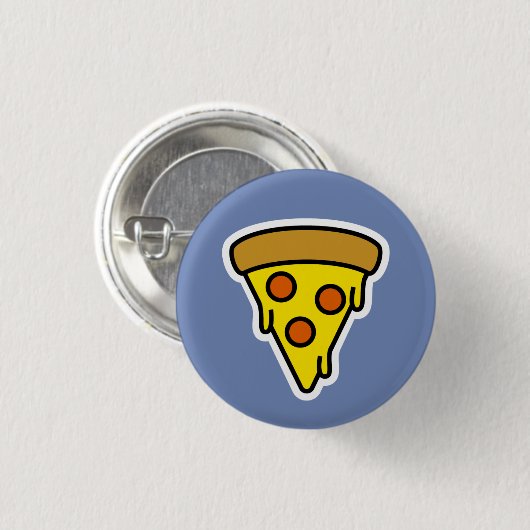 Tropfende Pizza Button (Vorne & Hinten)
