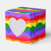 Tropfende Regenbogenstreifen Prix Party Geschenkschachtel (Vorderseite)