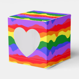 Tropfende Regenbogenstreifen Prix Party Geschenkschachtel