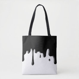 Tropfende schwarze Schlamm-Taschen-Tasche Tasche