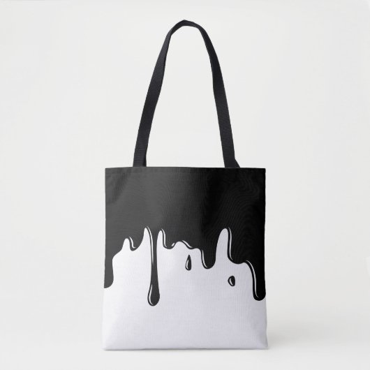 Tropfende schwarze Schlamm-Taschen-Tasche Tasche (Vorderseite)