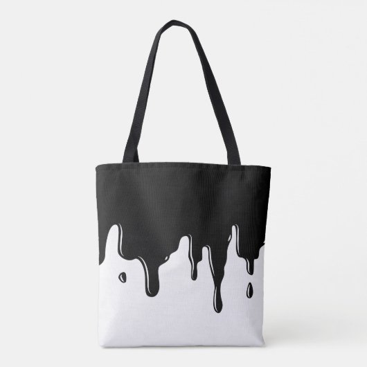 Tropfende schwarze Schlamm-Taschen-Tasche Tasche (Rückseite)