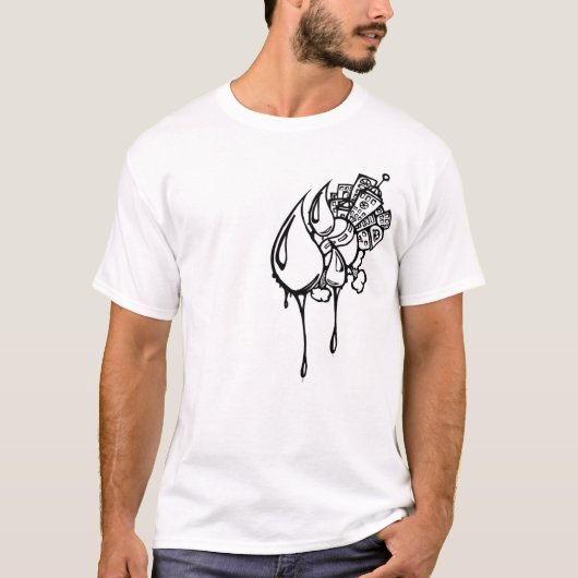 Tropfende Welt T-Shirt (Vorderseite)