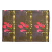 "Tropfenden Petalen" (Standard) Paar Pillowcases Kissenbezug (Rückseite-Links)