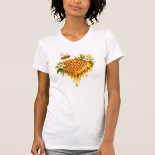 Tropfender Honig Herz T-Shirt