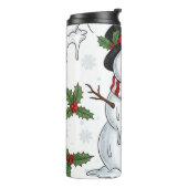 Tropfender Schneemann Spaß Thermosbecher (Nach links gedreht)