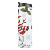 Tropfender Schneemann Spaß Thermosbecher (Nach rechts gedreht)