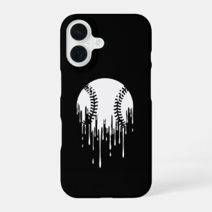 Tropfendes Baseball-Design für kühne Sportfans iPhone 16 Hülle
