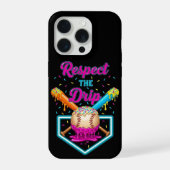Tropfendes Baseball-Eiscreme-Design schmelzendes B iPhone Hülle (Rückseite)