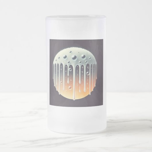 Tropfendes Bierglas Mattglas Bierglas (Mittel)