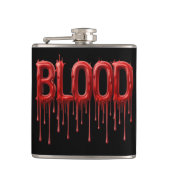 Tropfendes Blut Flachmann (Vorderseite)