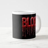 Tropfendes Blut Jumbo-Tasse (Vorderseite Rechts)
