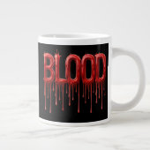 Tropfendes Blut Jumbo-Tasse (Rechts)