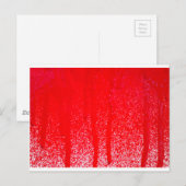tropfendes Blut Postkarte (Vorne/Hinten)
