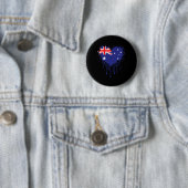 Tropfendes Herz Australiens Flagge Design Für Stol Button (Beispiel)