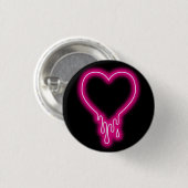 tropfendes Herz Button (Vorne & Hinten)