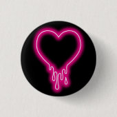 tropfendes Herz Button (Vorderseite)