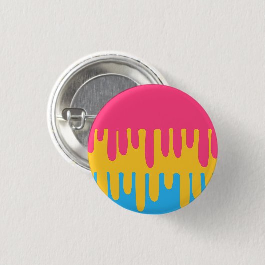 tropfendes pansexuelles Abzeichen Button (Vorne & Hinten)