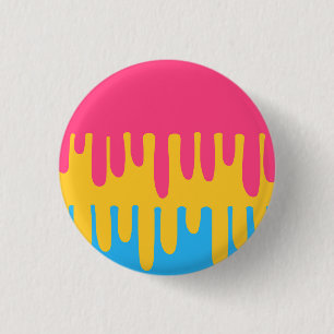 tropfendes pansexuelles Abzeichen Button