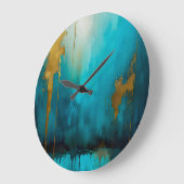 Tropfenluxus Große Wanduhr (Winkel)