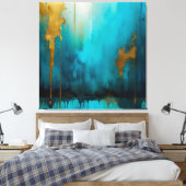 Tropfenluxus Leinwanddruck (Insitu (Schlafzimmer))