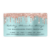 Tropfens Blush Rose Bridal Sweet 16. Quinceanera V (Vorne)