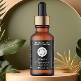 Tropferflasche für klassische schwarze Kosmetika Adressaufkleber