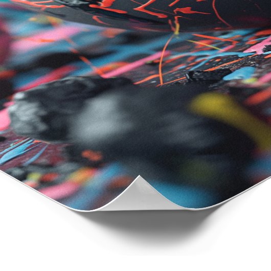 Tropffarbe Ostereier Poster (Ecke)