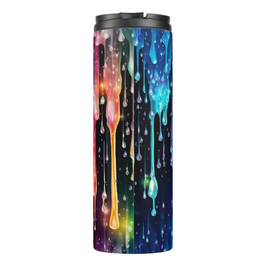 Tropffarben - Wärmespeicher Thermosbecher (Rückseite)