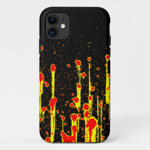 Tropffury Neon Yellow Abstrakt Art Feel It Case-Mate iPhone Hülle