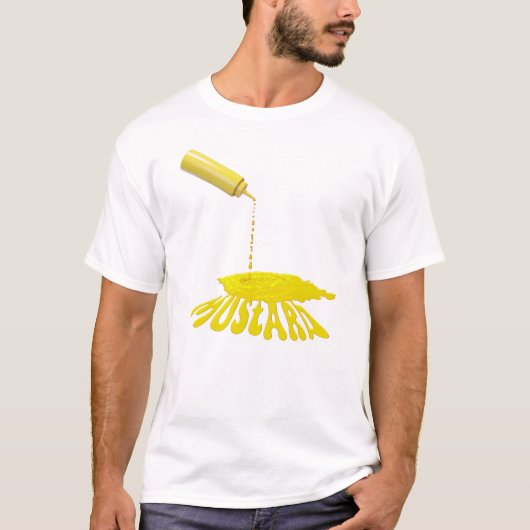 Tropfgelbes Mustard Flasche T-Shirt (Vorderseite)