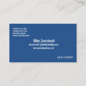 Tropfkarte Visitenkarte (Rückseite)