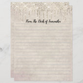 Tropfkohl Glitzer Champagner-Konfektionierung (Vorne/Hinten)