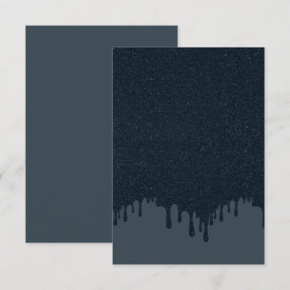 Tropfkohle-RSVP-Karte - Texturierte Wirkung RSVP Karte