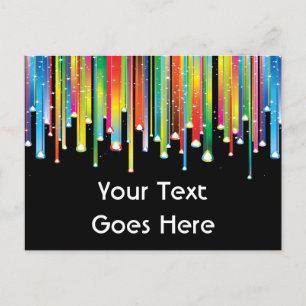 Tropflinien der Paint Postcard Postkarte