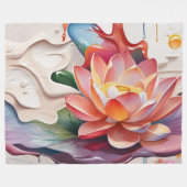 Tropflotus Art Fleecedecke (Vorderseite (Horizontal))