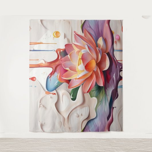 Tropflotus Art Wandteppich (Vorderseite)