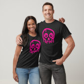 Tropfneon-Graffiti-Skull-Hemd, T-Shirt (Unisex)