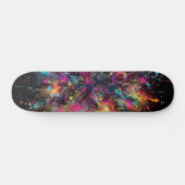 Tropfneon-Paint-Muster Skateboard (Horizontal)