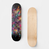 Tropfneon-Paint-Muster Skateboard (Vorderseite)