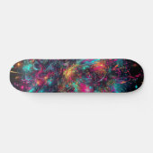 Tropfneon-Paint-Muster Skateboard (Horizontal)