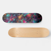 Tropfneon-Paint-Muster Skateboard (Horizontal)