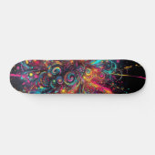 Tropfneon-Paint-Muster Skateboard (Horizontal)