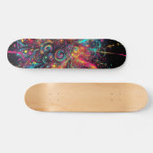 Tropfneon-Paint-Muster Skateboard (Horizontal)